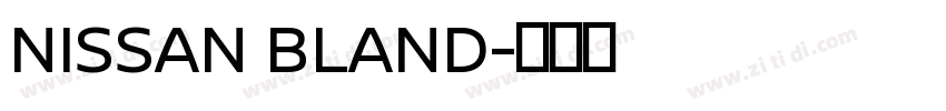 NISSAN BLAND字体转换